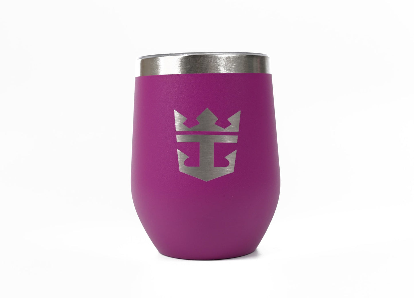 12oz Crown & Anchor Insulated Wine Tumbler
