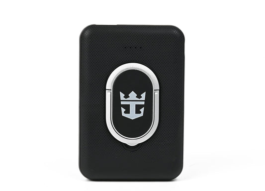 Royal Caribbean 5000mAhMagnetic Portable Powerbank with Horizontal Stand and Crown & Anchor Logo