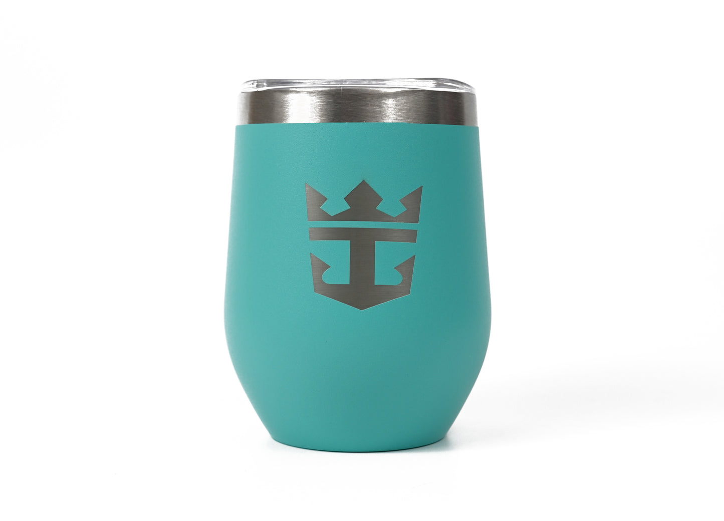 12oz Insulated Wine Tumbler with Crown & Anchor Logo