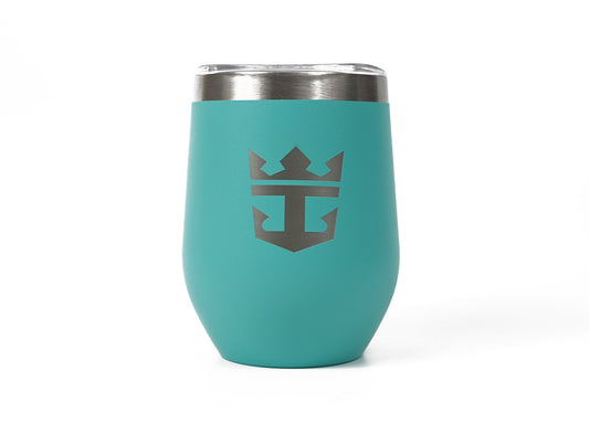 Royal Caribbean 12oz Insulated Wine Tumbler with Crown & Anchor Logo