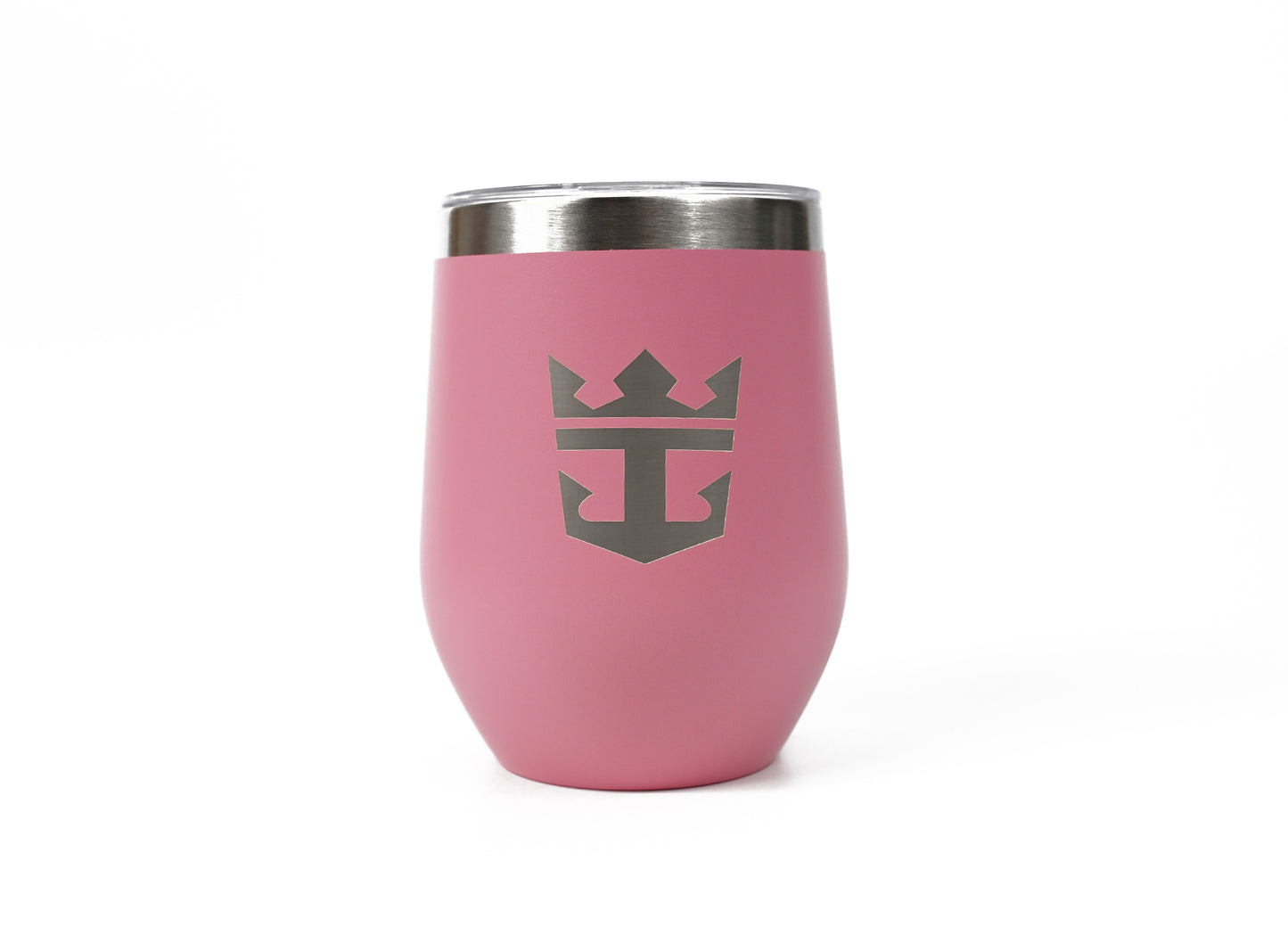 12oz Insulated Wine Tumbler with Crown & Anchor Logo