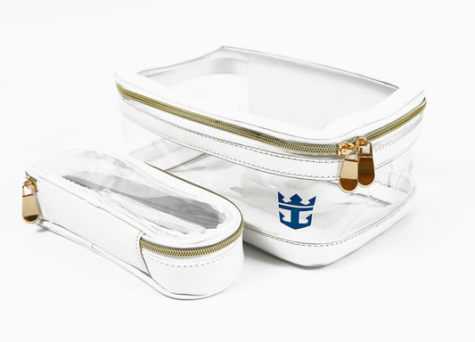 Transparent Cosmetic Case with Crown & Anchor Logo