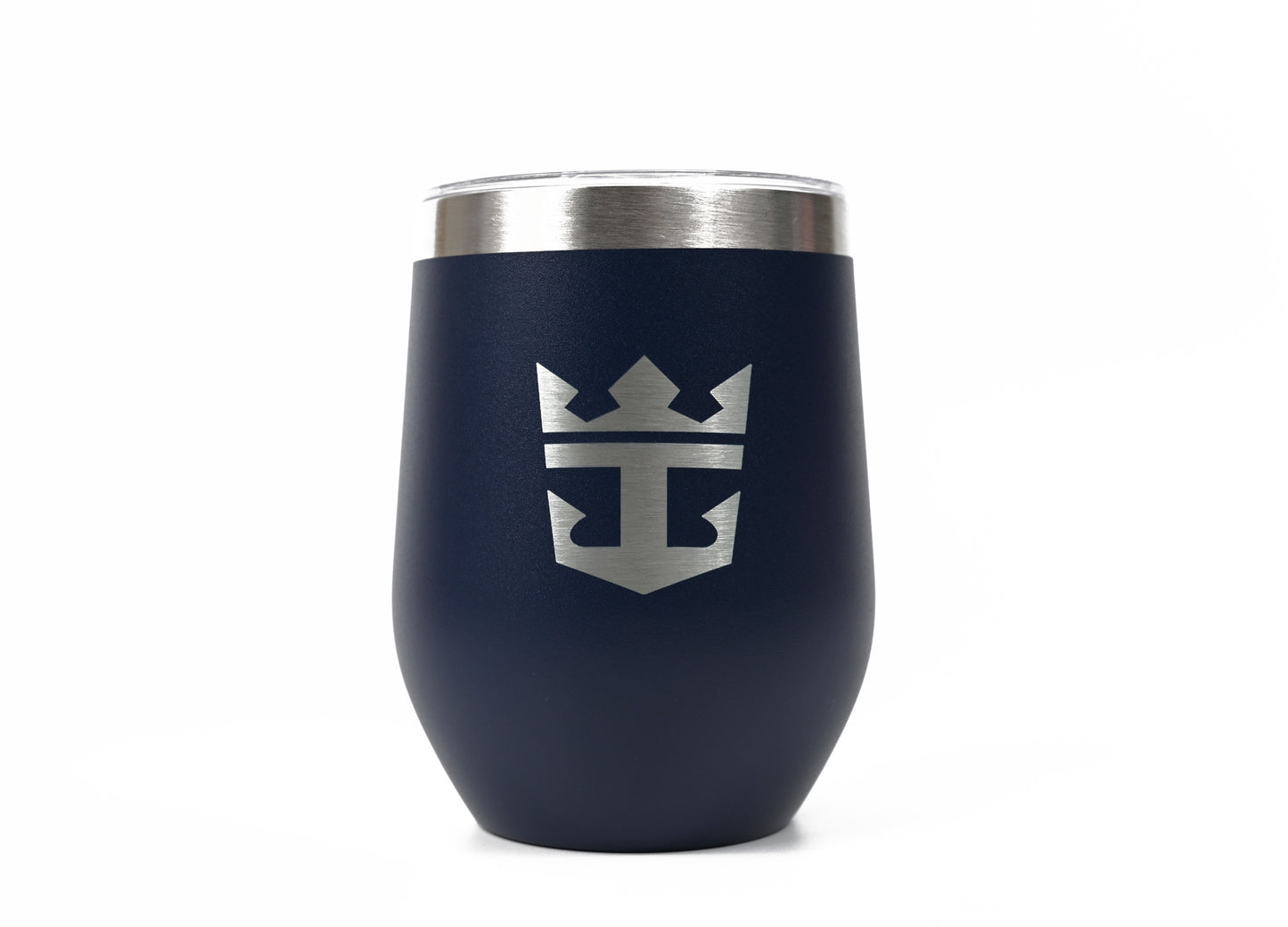 12oz Insulated Wine Tumbler with Crown & Anchor Logo