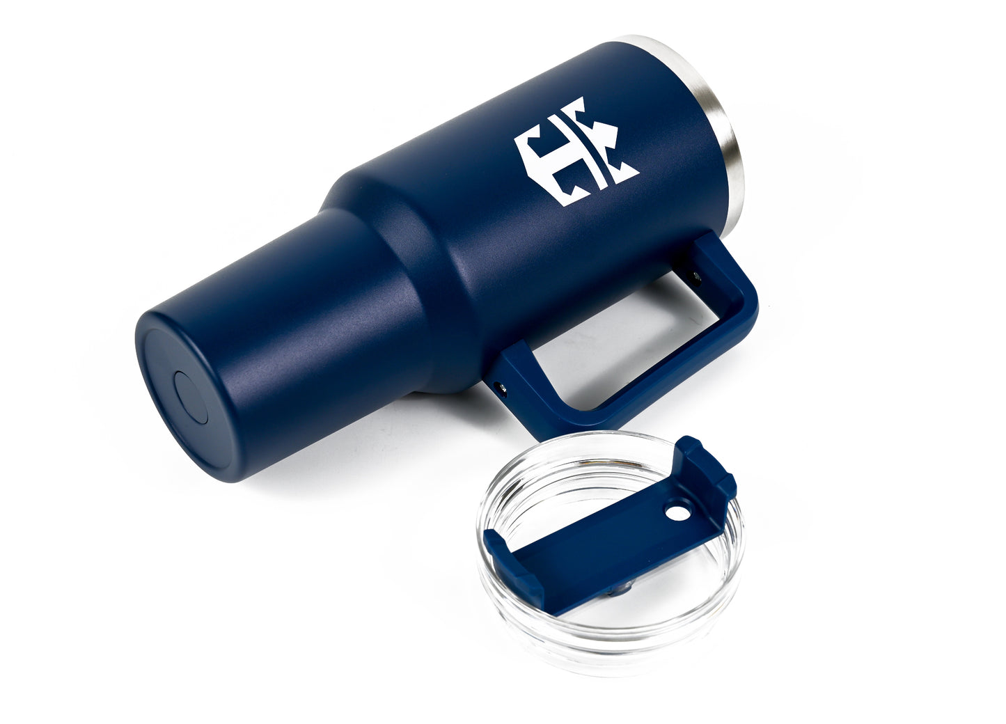 40 Oz. Intrepid Stainless Steel Tumbler with Crown & Anchor Logo in Navy Blue