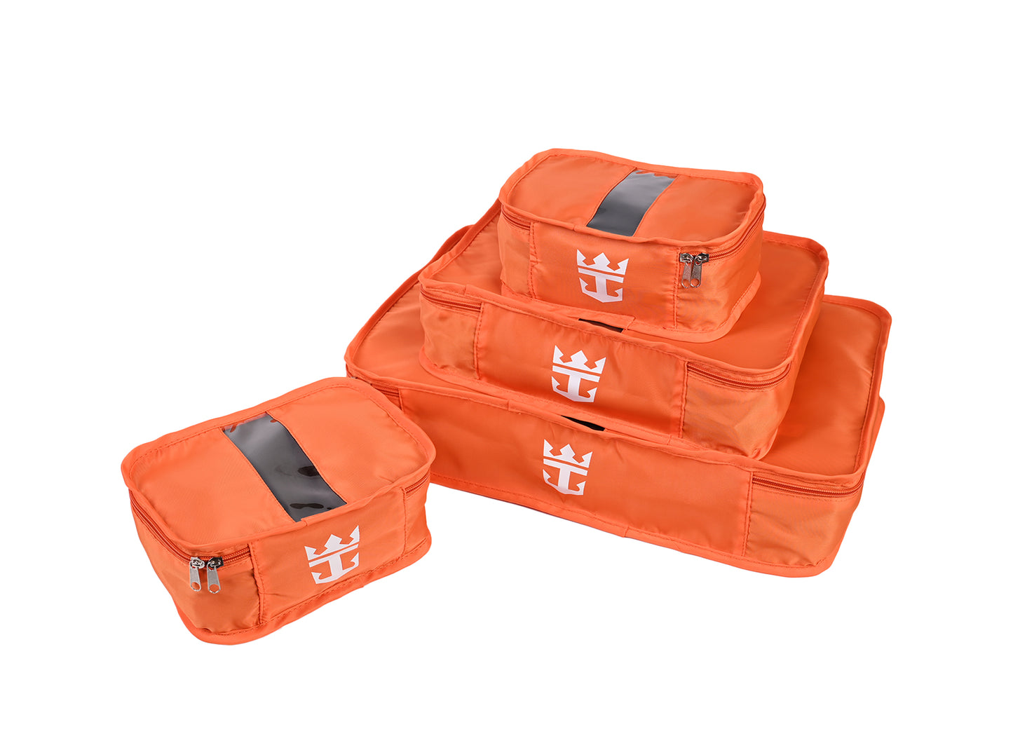 4-Piece Packing Cube Set with Crown & Anchor