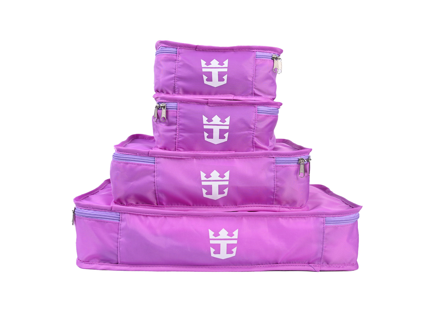 4-Piece Packing Cube Set with Crown & Anchor