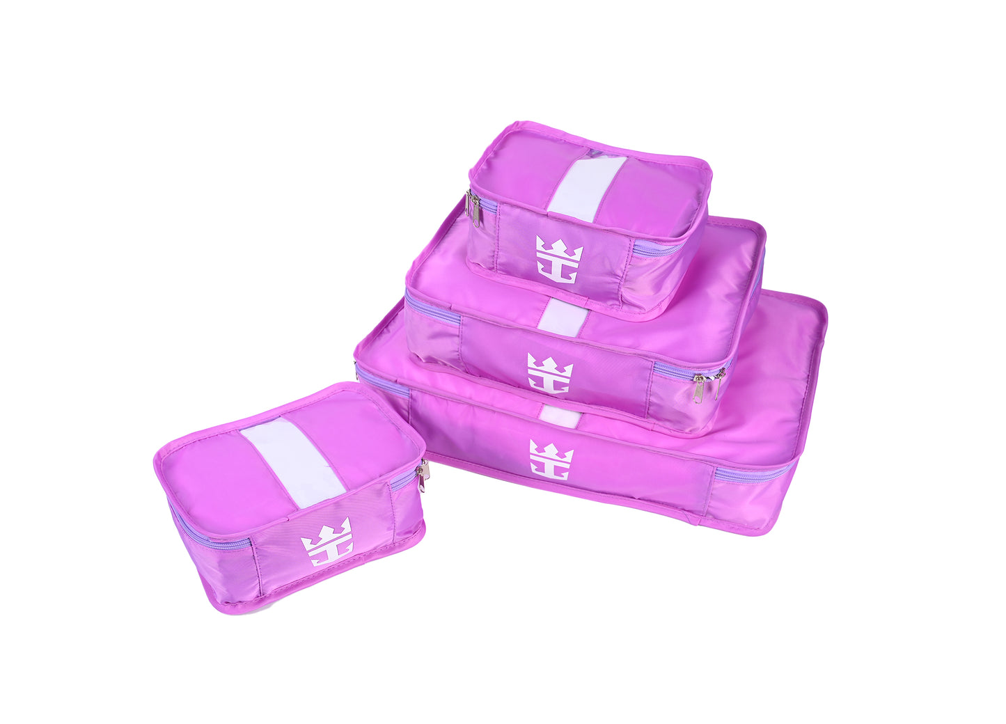 4-Piece Packing Cube Set with Crown & Anchor