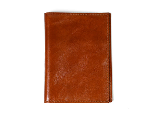 Real Leather Passport Wallet with Crown & Anchor Logo