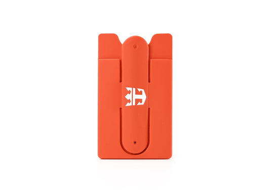 3-Pack Royal Caribbean Phone Stand and Wallet with Crown & Anchor Logo in Orange