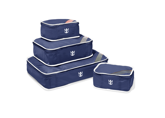 4-Piece Packing Cube Set with Crown & Anchor