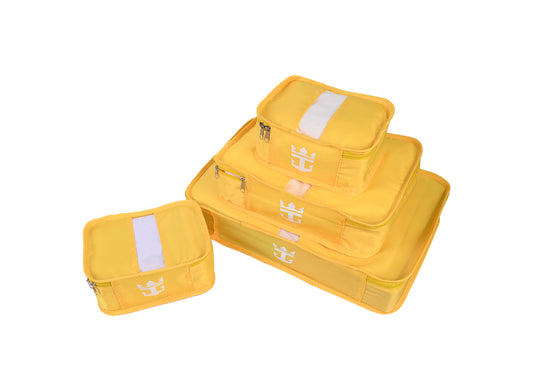 4-Piece Packing Cube Set with Crown & Anchor